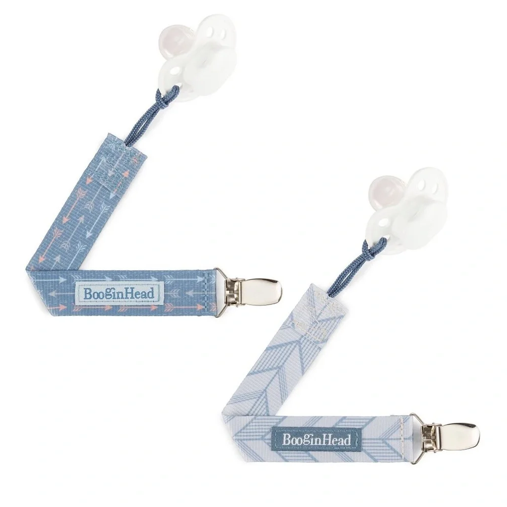 🌱🦢4 FOR $15!🦢🌱 BooginHead 2pk PaciGrip Pacifier Clip Holder